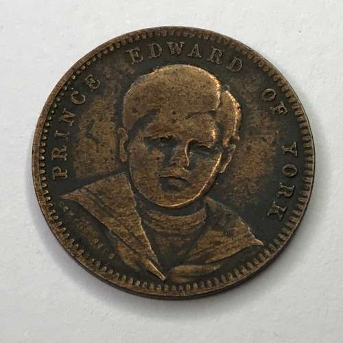 1890`s Prince Edward of York medalist games marker token