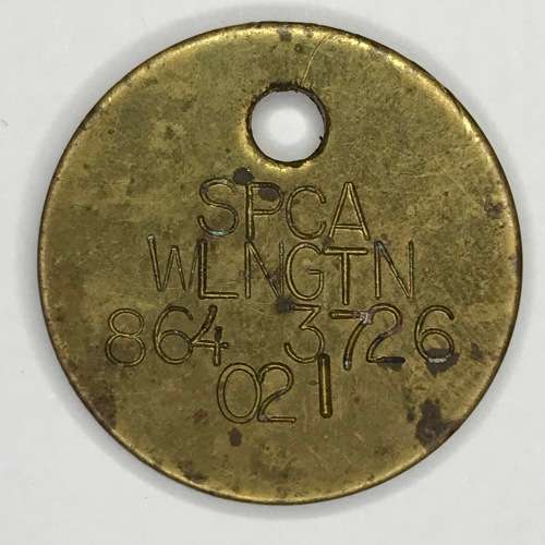 Vintage SPCA Wellington token