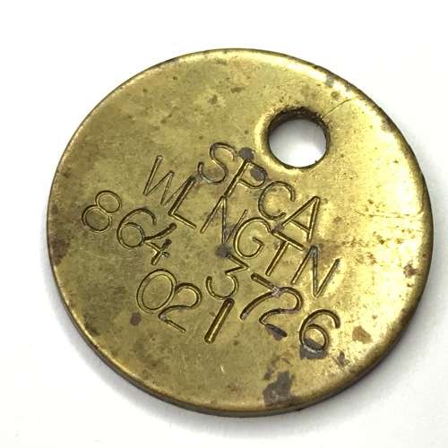 Vintage SPCA Wellington token