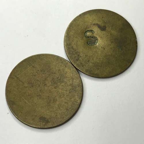 Pair of Middlesbrough Co-operative society Ltd 1 Pint tokens