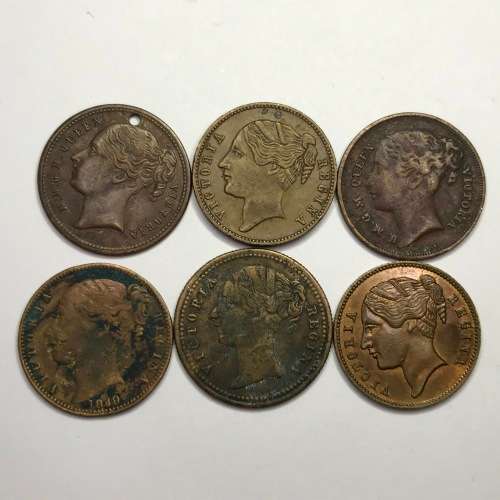Great Britain lot of 6 To Hanover gambling Tokens