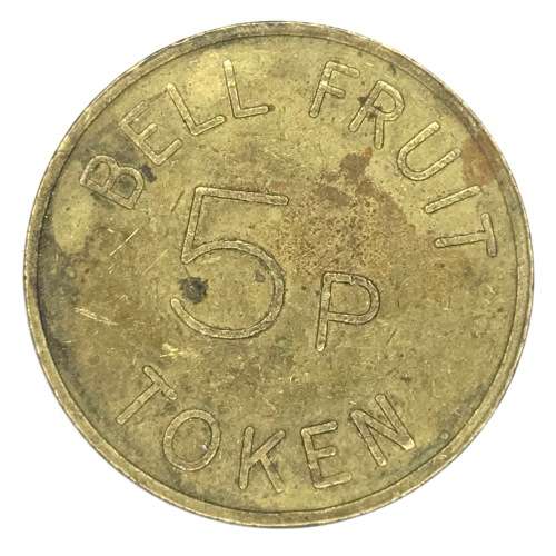 Lot of 3 Bell Fruit 5P Tokens