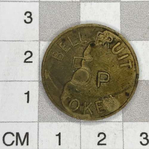 Lot of 3 Bell Fruit 5P Tokens