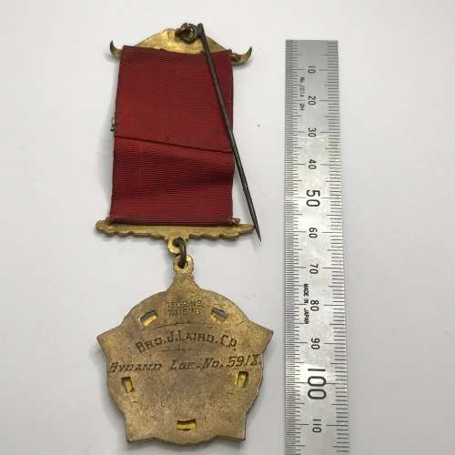 RAOB India medal to Bro J Laird