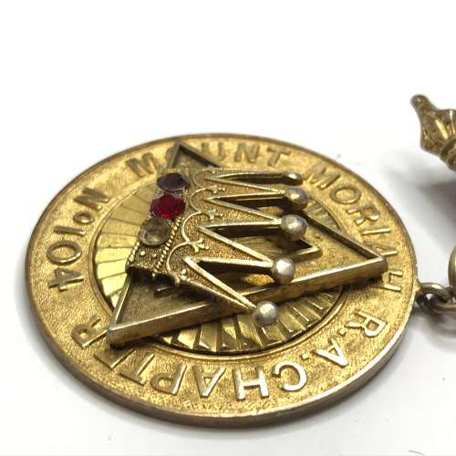 Mount Moriah R.A. Chapter MEZ hallmarked medal to Robert Hossack