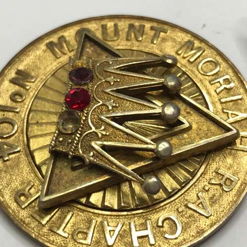 Mount Moriah R.A. Chapter MEZ hallmarked medal to Robert Hossack