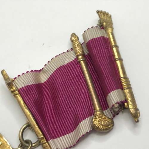 Mount Moriah R.A. Chapter MEZ hallmarked medal to Robert Hossack