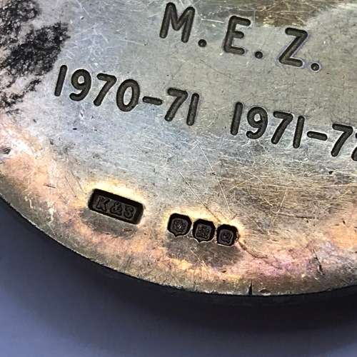 Mount Moriah R.A. Chapter MEZ hallmarked medal to Robert Hossack