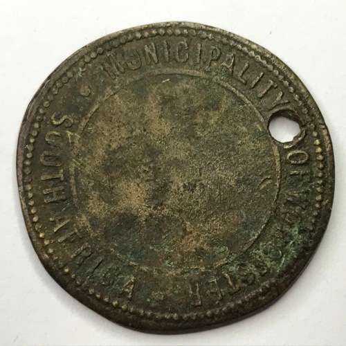 1898 Municipality of Worcester South Africa Dog badge #165