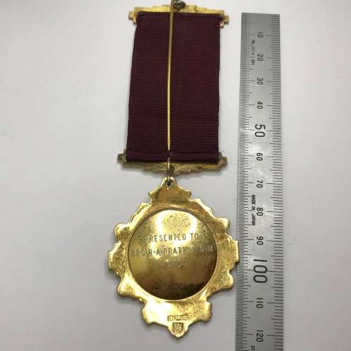 RAOB medal - Transvaal awarded to Bro.R.A PRATT K.O.M. 1972 silver hallmark