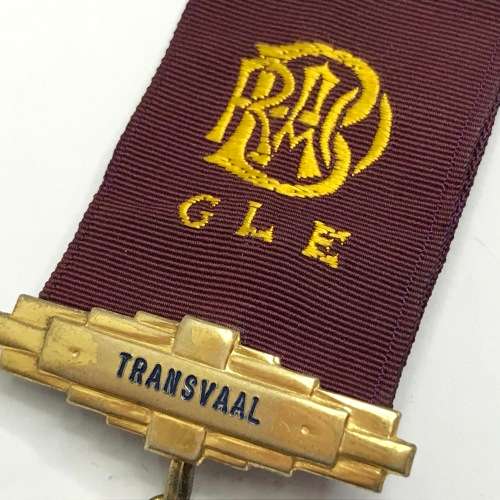 RAOB medal - Transvaal awarded to Bro.R.A PRATT K.O.M. 1972 silver hallmark