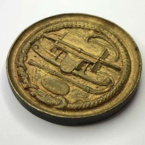Dutch East India company medal issued for the Fire Service (Manual fire equipment on reverse)