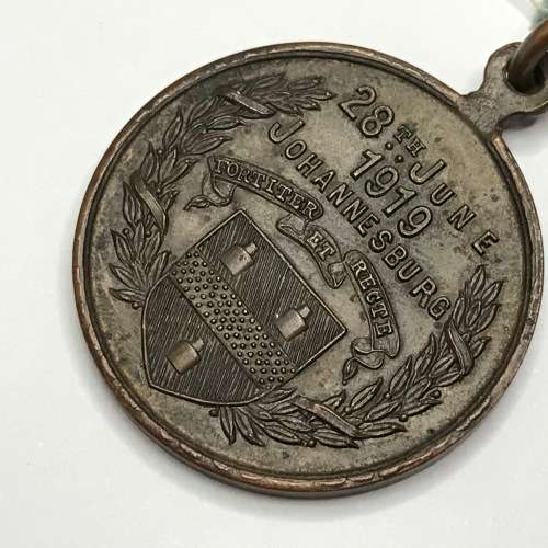 Johannesburg 1919 peace medal with original ribbon