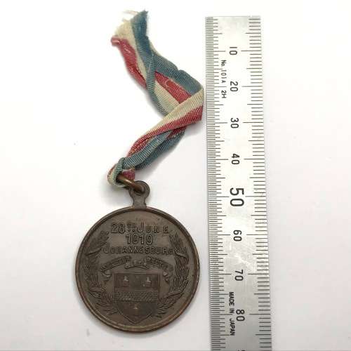 Johannesburg 1919 peace medal with original ribbon