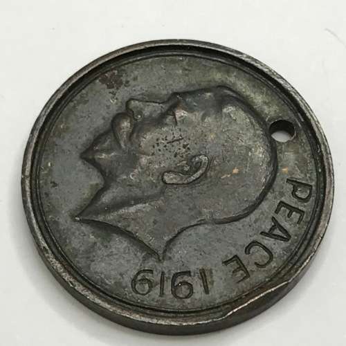 PEACE 1919 inscribed medal - rare version