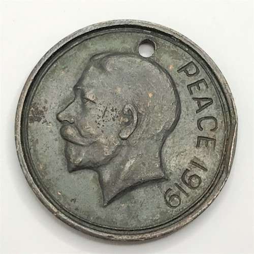 PEACE 1919 inscribed medal - rare version