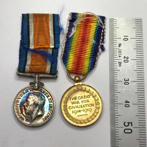 WW1 War and Victory medal miniatures