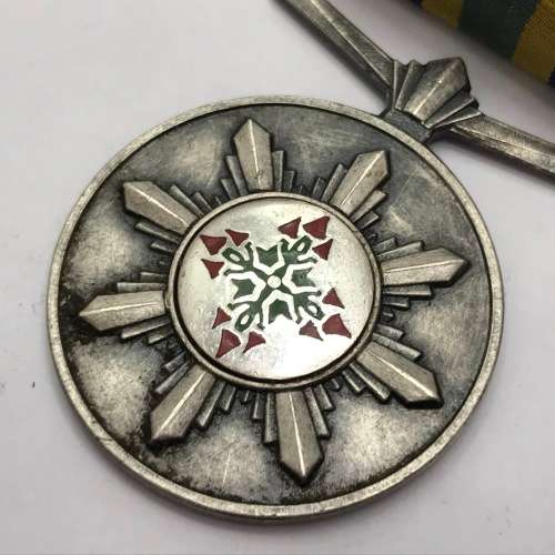 3 Medals issued to Warrant Officer J Cloete 75 year Faithful service and General service