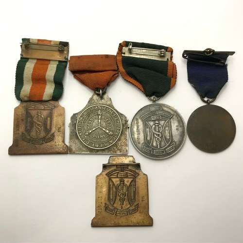 Set of 4 Medical medals issued to Johannes T Louw - almost impossible to find as a set