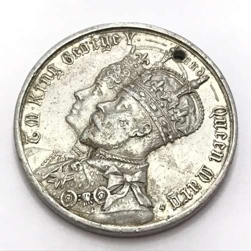 1911 Coronation medallion of King George v