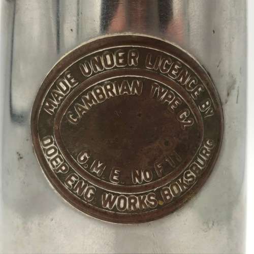 Original Brass Mine lamp - made by DOEP ENG. WORKS BOKSBURG - Cambrian type - excellent