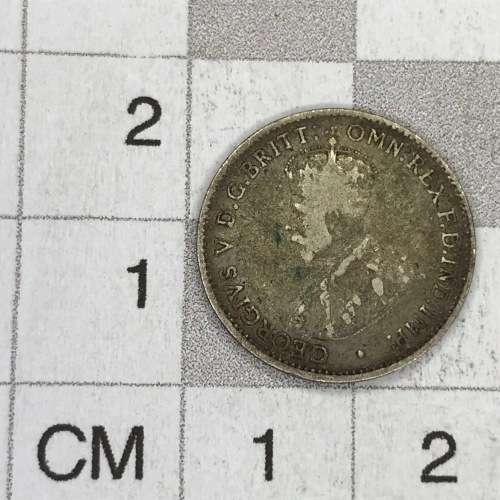 Lot of 5 Australia 3 pence coins - 1911, 1918, 1922, 1927 and 1935