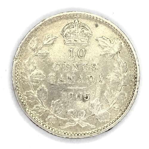 1905 Canada 10 cent - silver