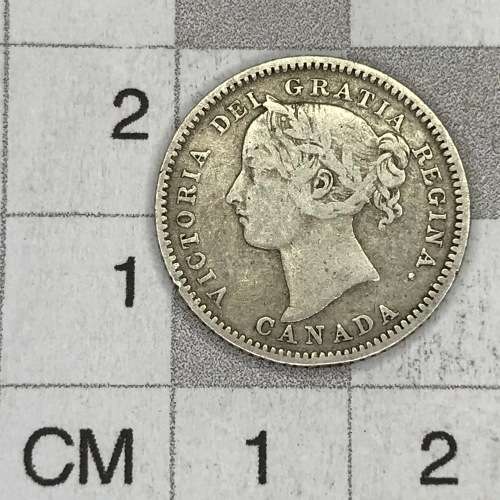 1882 Canada 10 Cent - silver