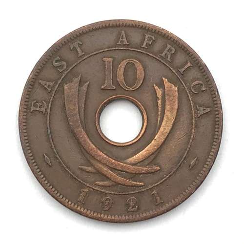 1921 East Africa 10 Cent - VF+