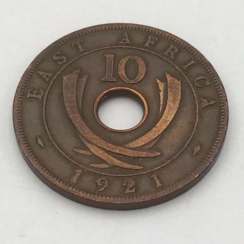 1921 East Africa 10 Cent - VF+