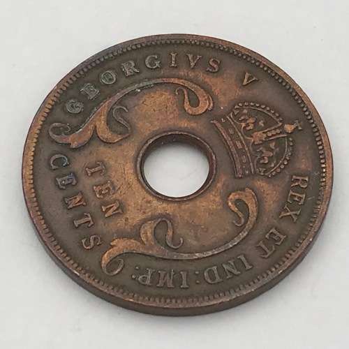 1921 East Africa 10 Cent - VF+