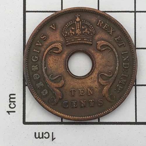 1921 East Africa 10 Cent - VF+