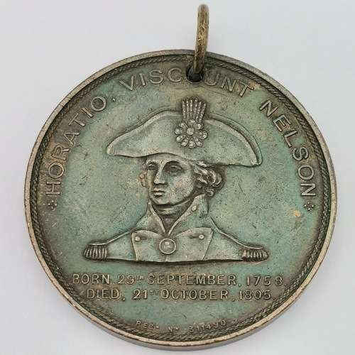 Foudroyant Nelson 1897 mdal struck from copper of Nelson`s flagship - Excellent condition