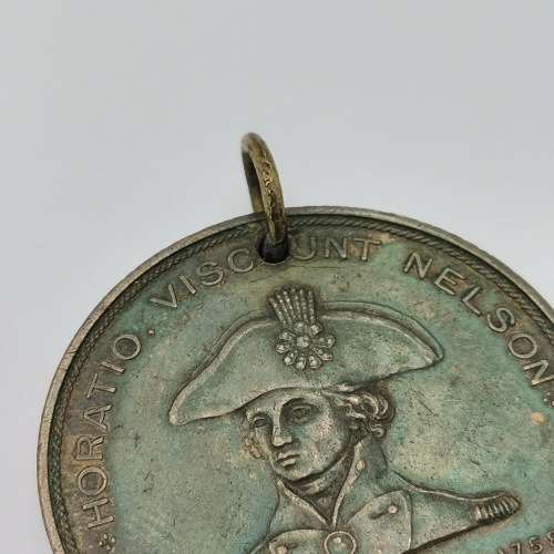 Foudroyant Nelson 1897 mdal struck from copper of Nelson`s flagship - Excellent condition