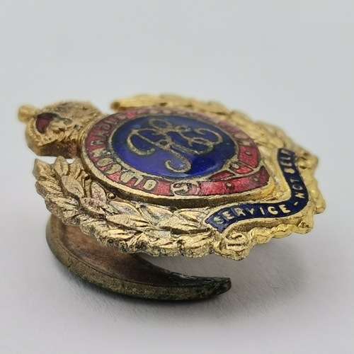 WW2 Royal Engineers old comrade association lapel badge