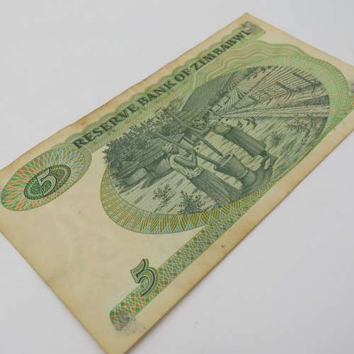 Zimbabwe 5 Dollars Harare 1983 banknote