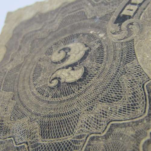 Dominion of Canada 1897 Courtney dark brown banknote - very well used