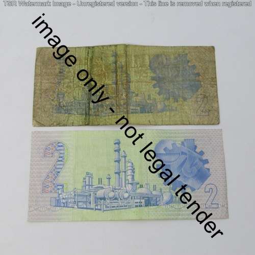 Lot of 3 South Africa R2 notes - De Kock, De Jongh, Stals