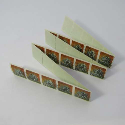 South Africa protea series coil stamps - 1c, 2c,5c,10c 4 strips of 30 stamps cancelled