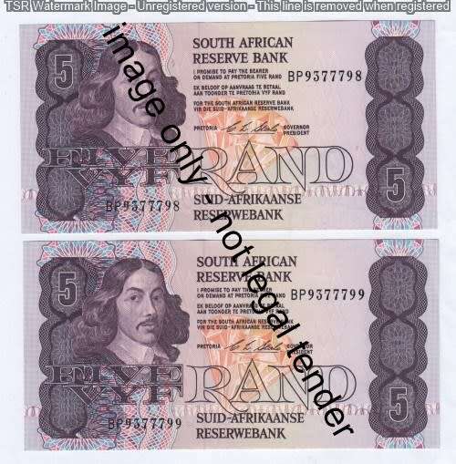 CL Stals lot of 10 consecutive R5 notes - Uncirculated