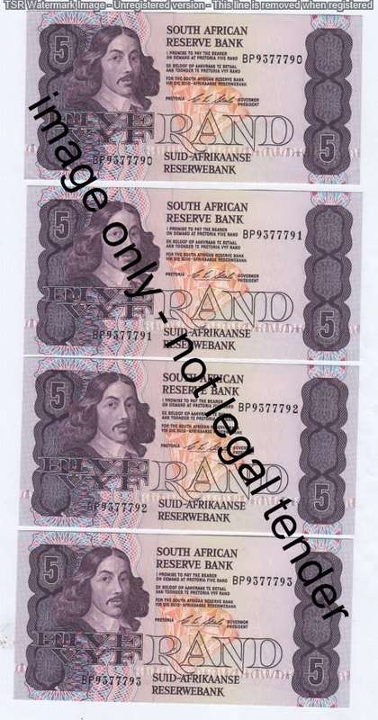 CL Stals lot of 10 consecutive R5 notes - Uncirculated