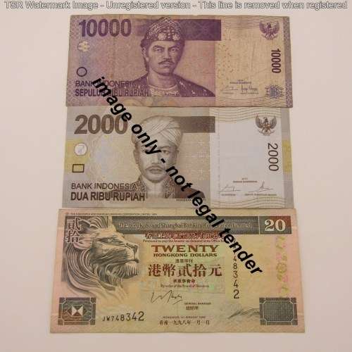 Lot of 8 old bank notes