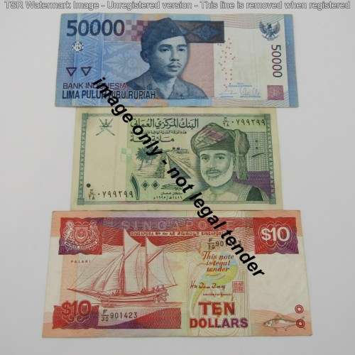 Lot of 8 old bank notes