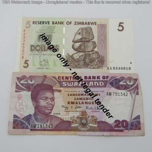 Lot of 8 old bank notes