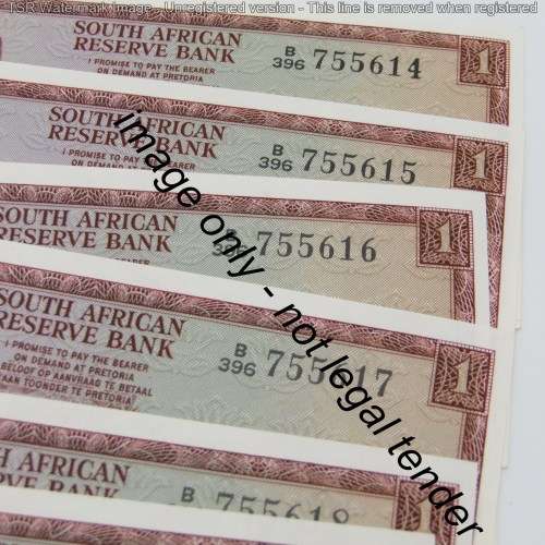 TW de Jongh 3rd Issue R1 bank notes - UNC with consecutive numbers - lot of 28