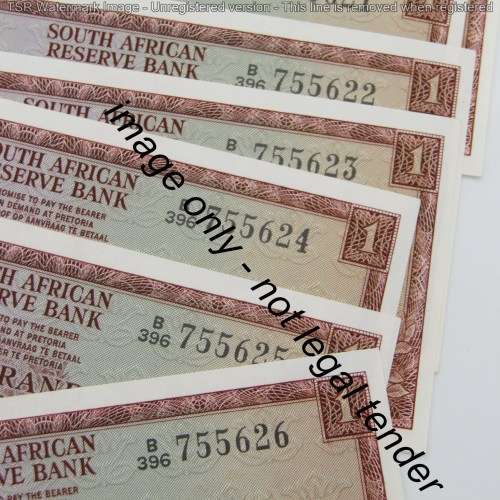 TW de Jongh 3rd Issue R1 bank notes - UNC with consecutive numbers - lot of 28