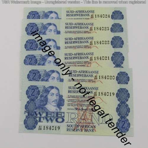 TW de Jongh 4rd Issue R2 bank notes with consecutive numbers - lot of 17