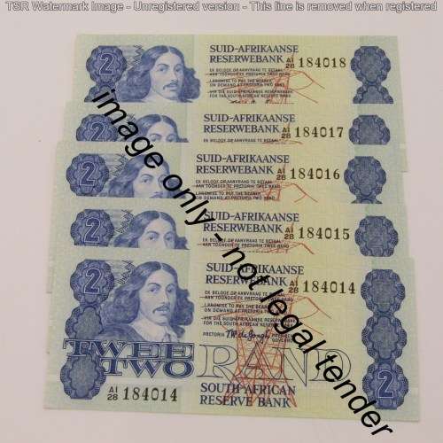 TW de Jongh 4rd Issue R2 bank notes with consecutive numbers - lot of 17