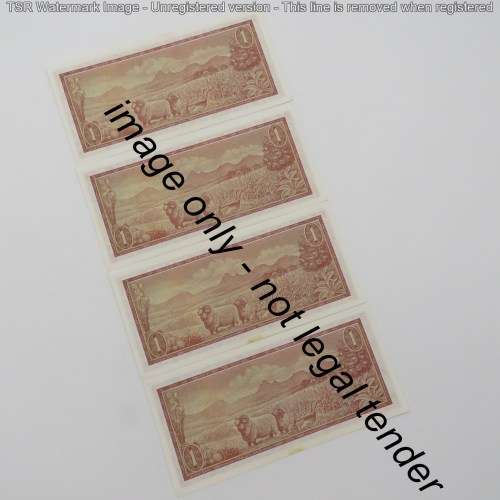 TW de Jongh 3rd Issue Lot of 25 x R1 banknotes with consecutive numbers