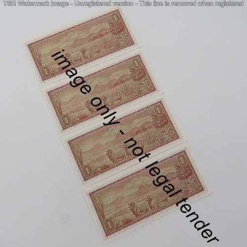TW de Jongh 3rd Issue Lot of 25 x R1 banknotes with consecutive numbers